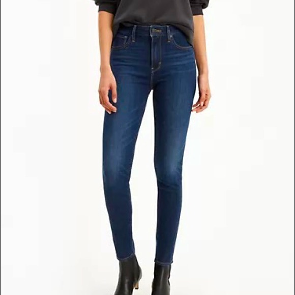NWT Levi’s 721 High Rise Skinny Women’s Dark Wash Jeans - Picture 3 of 12